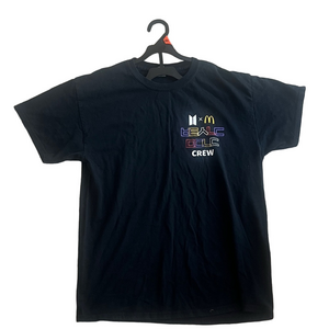 Gildan bts x mcdonald’s black crew t shirt